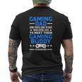 Gamer Father's Day Video Games Gaming Dad Gaming Mens Back Print T-shirt