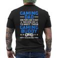 Gamer Fathers Day Video Games Gaming Dad Gaming Men's T-shirt Back Print