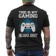 This Is My Gaming Pajama Video Game Gamer Men's T-shirt Back Print