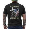 All Gave Some Some Gave All Us Flag Soldier Memorial Day Men's T-shirt Back Print