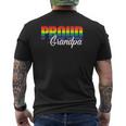 Gay Pride Proud Grandpa Lgbt Ally For Family Rainbow Mens Back Print T-shirt