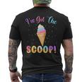 Gender Reveal I've Got The Scoop Ice Cream Themed Men's T-shirt Back Print