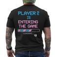 Gender Reveal New Dad Baby Announcement Father's Day Gaming Men's T-shirt Back Print