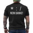 Genderstern Gendersternchen Gendersprache No Danke T-Shirt mit Rückendruck