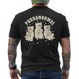 Ghost Hunting Cat Paranormal Investigator Ghost Researcher Men's T-shirt Back Print