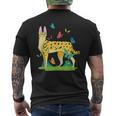 Ginger Serval Big Wild Cats African Animal Big Cat Rescue Men's T-shirt Back Print