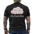 Girl On Cloud Nine Happy 9Th Birthday 9 Years Old Men's T-shirt Back Print