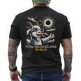 Goat Selfie Solar Eclipse Men's T-shirt Back Print