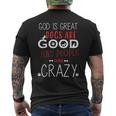 God Is Great Dogs Are Good People Are Crazy Dog Lovers Men's T-shirt Back Print