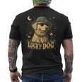 Golden Retriever Dog St Patrick's Day Saint Paddy's Irish Men's T-shirt Back Print
