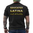 Graduation Hispanic Heritage Educated Latina Grad Spanish Men's T-shirt Back Print