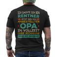 Grandpa Pensioner Grandad Full Time Aid Grandpa T-Shirt mit Rückendruck