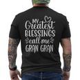 My Greatest Blessings Call Me Gran Gran Grandmother Grandma Men's T-shirt Back Print