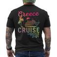 Greece Cruise Family 2024 Squad Vacation Matching Family Men's T-shirt Back Print
