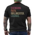 Grillmeister Dad Husband Legend Grill T-Shirt mit Rückendruck