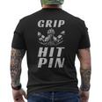 Grip Hit Pin Arm Wrestling Strength Men's T-shirt Back Print