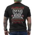 I Am A Grumpy Veteran I Am A Proud Veteran Men's T-shirt Back Print