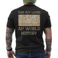 This Guy Loves Ap World History Vintage Men's T-shirt Back Print