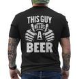 This Guy Needs A Beer Beer Drinking Men's T-shirt Back Print