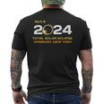 Hamburg New York April 8 2024 Solar Eclipse Ny Men's T-shirt Back Print