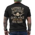 Happiness Is Watching Gunsmoke Over And Over Again Men's T-shirt Back Print