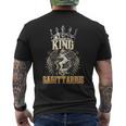 Happy Birthday Sagittarius King Black King Zodiac Birthday Men's T-shirt Back Print