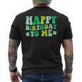 Happy Birthday To Me St Patrick's Day 2024 Lucky Birthday Men's T-shirt Back Print
