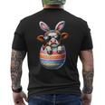 Happy Easter Cute Cow Bunny Ears Eggs Toddler Boy Girl Men's T-shirt Back Print