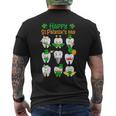Happy St Patrick Day Dental Saint Paddys Th Irish Dentist Men's T-shirt Back Print