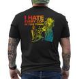 I Hate Every Cop In This Town Retro Men's T-shirt Back Print