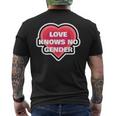 Heart Love Knows No Gender Men's T-shirt Back Print