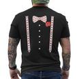 Hearts Bow Tie Love Heart Valentine's Day Valentines Men's T-shirt Back Print