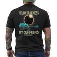 Hello Darkness My Friend Solar Eclipse 2024 April 8 T- Men's T-shirt Back Print