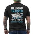 Help I'm Trapped On A Ship With My Family Family Cruise Men's T-shirt Back Print