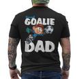 Herren Torwart Papa Proud Goalie Dad T-Shirt mit Rückendruck