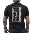Hip Hop Rap Mixtape Cassette Dj Retro 90S Vintage Cassette Men's T-shirt Back Print