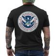 Homeland Security Tsa Veteran Work Emblem Patch Men's T-shirt Back Print
