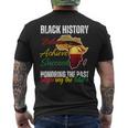 Honoring Past Inspiring Future Black History Pride Melanin Men's T-shirt Back Print