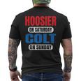 Hoosier On Saturday Colt On Sunday Sports Fans Vintage Men's T-shirt Back Print