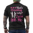 Housekeeper Maid Service Household Need A Cleaning Lady Men's T-shirt Back Print