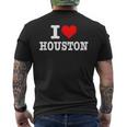 Houston I Heart Houston I Love Houston Men's T-shirt Back Print
