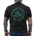 Be Humble Be Positive Be Grateful Sayings Motivational Quote Men's T-shirt Back Print