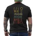 Husband Dad Master Hero Craftsman Tool T-Shirt mit Rückendruck