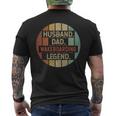 Husband Dad Wakeboarding Legend Vintage Men's T-shirt Back Print