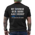 Ice Fishing Of Course Our Rods Are Short Ice Fisherman Men's T-shirt Back Print