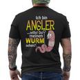 Ich Bin Angler, Willst Du Mein Wurm Sehen Kurzärmliges Herren-T-Kurzärmliges Herren-T-Shirt, Schwarz