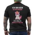 Ich Bin Kein Klugscheißer Weiß Es Wrklich Besser Unicorn T-Shirt mit Rückendruck