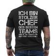 Ich Bin Stolzer Chef Des Besten Teams Employee T-Shirt mit Rückendruck