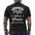 Ich Habe 3 Titel Papa Opa Uropa Und Ich Rocke Sie Alle S T-Shirt mit Rückendruck