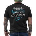 Ich Kreische Nicht Das Ist Soprano T-Shirt mit Rückendruck